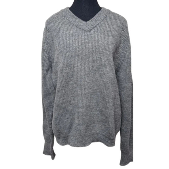 Hudson’s Bay Company Vintage Womens 44 England  Chunky Sweater In Grey - Picture 1 of 14